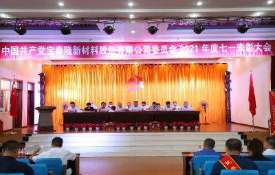 弘揚(yáng)先鋒精神 續(xù)寫(xiě)奮進(jìn)篇章|寶泰隆舉行慶祝建黨101周年暨“七一”表彰大會(huì)